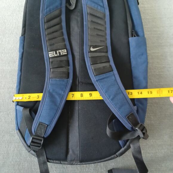 Nike Hoops Elite Backpack Blue Multi Zip Pockets Shoe Storage Basketball School - Picture 7 of 9
